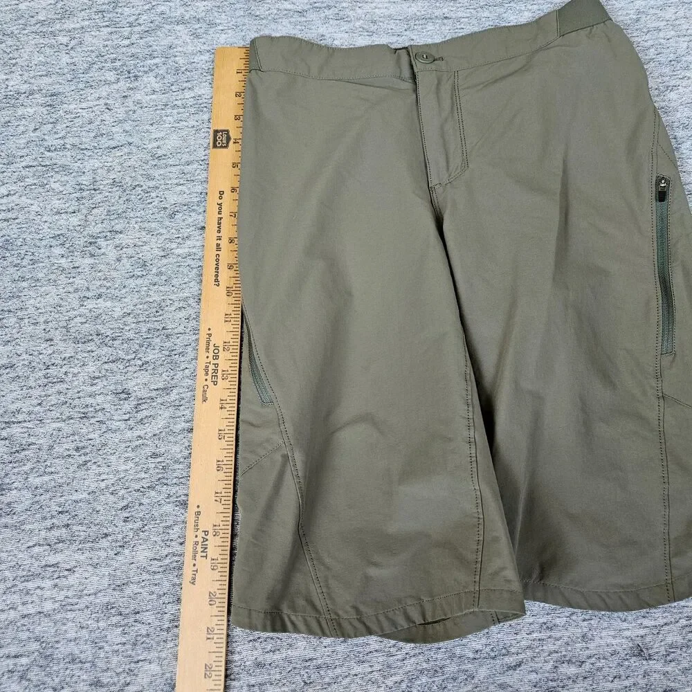 Patagonia Mens Landfarer Bike Shorts 12” Army Green Size 30 Stretch Lightweight